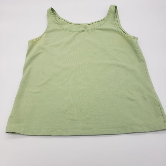 PM Eileen Fisher Green Tank Top - Picture 2 of 6